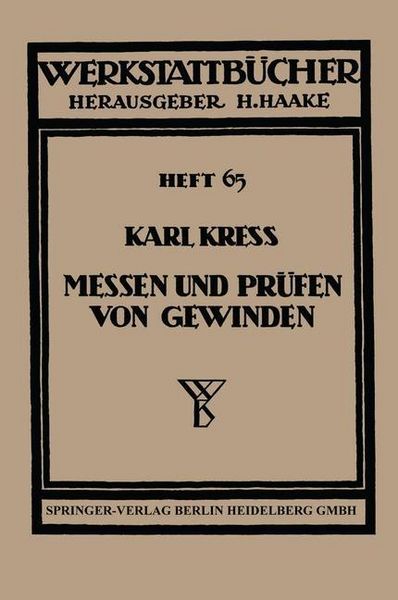 Produktbild: Messen und Pr&uuml;fen von Gewinden