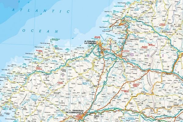 Produktbild: Reise Know-How Landkarte Nordspanien mit Jakobsweg | Northern Spain and Way of St. James (1:350.000)