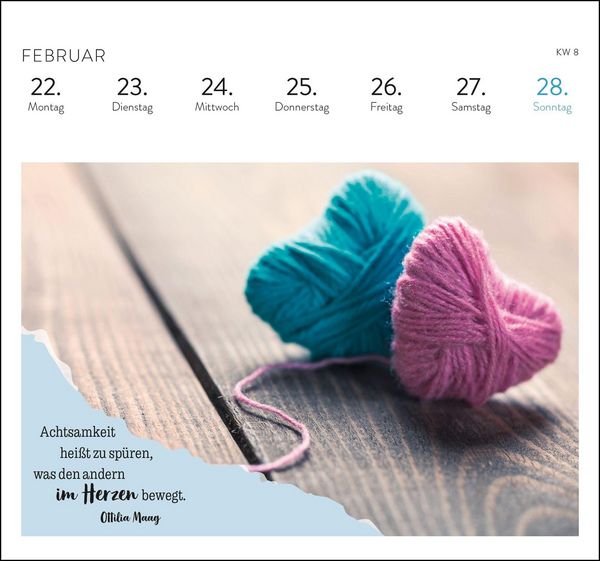 Produktbild: Postkartenkalender 2027: Eine kleine Umarmung f&uuml;r jeden Tag