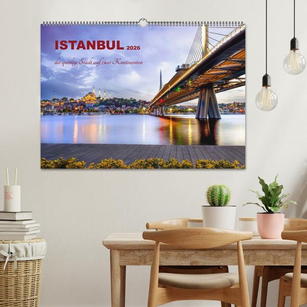 Produktbild: Istanbul - die quirlige Stadt auf zwei Kontinenten (Wandkalender 2026 DIN A2 quer), CALVENDO Monatskalender