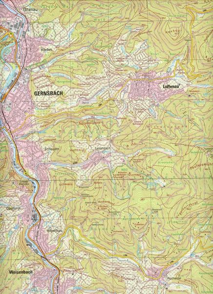 Produktbild: Gernsbach 1 : 25 000