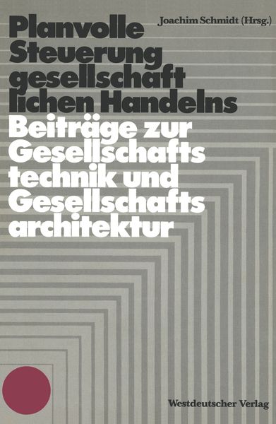 Produktbild: Planvolle Steuerung gesellschaftlichen Handelns