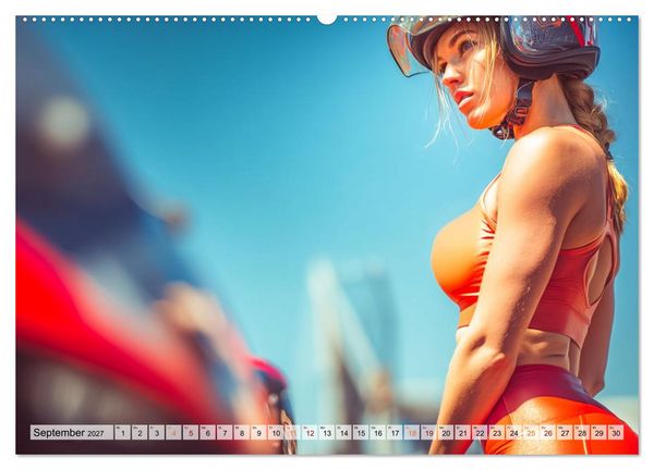Produktbild: Schnelle Bikes und Starke Frauen (Wandkalender 2027 DIN A2 quer), CALVENDO Monatskalender