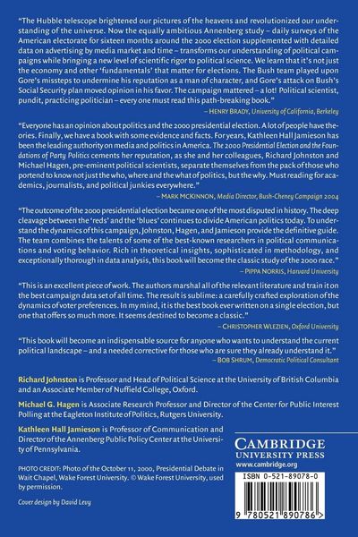 Produktbild: The 2000 Presidential Election and the Foundations of Party Politics