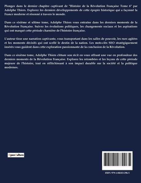 Produktbild: Histoire de la R&eacute;volution fran&ccedil;aise