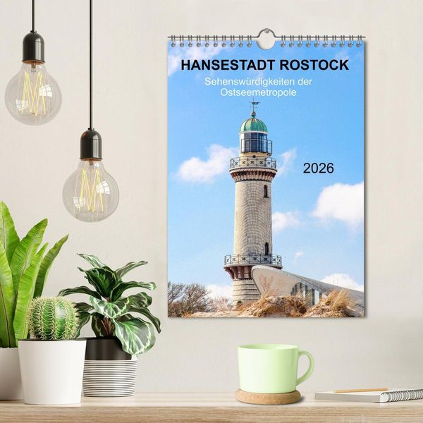 Produktbild: Hansestadt Rostock - Sehensw&uuml;rdigkeiten der Ostseemetropole (Wandkalender 2026 DIN A4 hoch), CALVENDO Monatskalender
