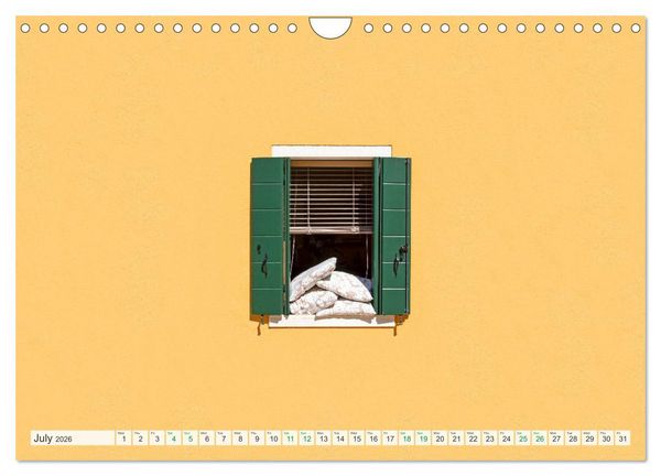Produktbild: Burano and Minimalism (Wall Calendar 2026 DIN A4 landscape), CALVENDO 12 Month Wall Calendar