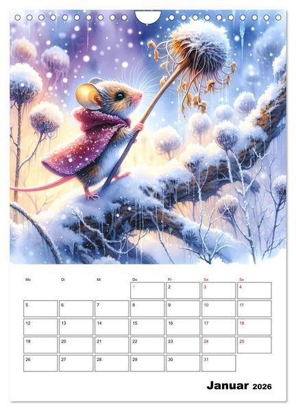 Produktbild: M&auml;usespuren (Wandkalender 2026 DIN A4 hoch), CALVENDO Monatskalender