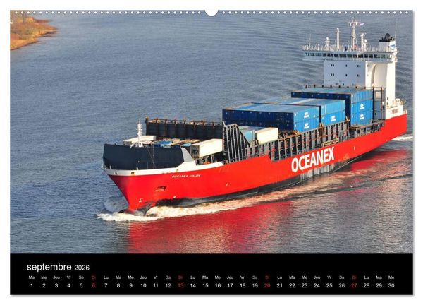 Produktbild: Navires du Saint-Laurent (Calendrier mural 2026 DIN A2 vertical) calendrier de bureau