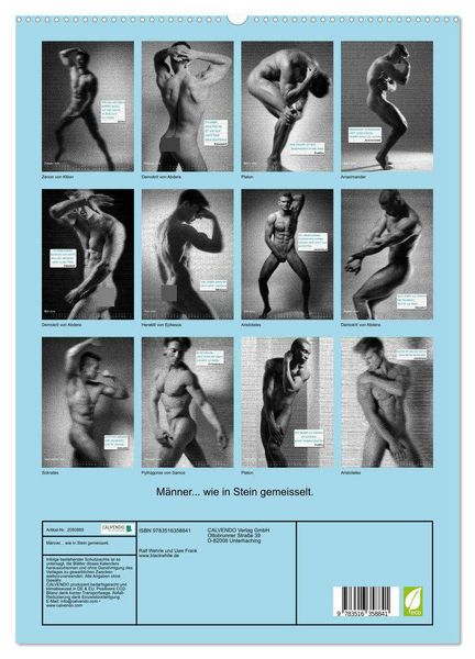 Produktbild: M&auml;nner... wie in Stein gemeisselt. (hochwertiger Premium Wandkalender 2026 DIN A2 hoch), Kunstdruck in Hochglanz