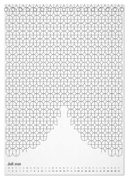 Produktbild: Geometric Graphik Art (Tischkalender 2026 DIN A5 hoch), CALVENDO Monatskalender