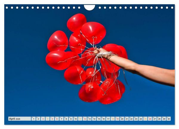Produktbild: Mein sch&ouml;ner bunter Luftballon (Wandkalender 2026 DIN A4 quer), CALVENDO Monatskalender