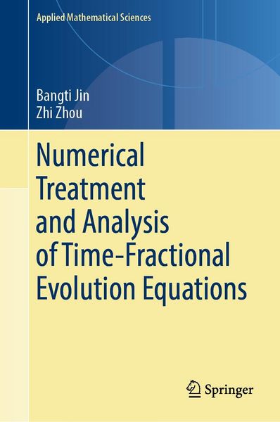 Produktbild: Numerical Treatment and Analysis of Time-Fractional Evolution Equations