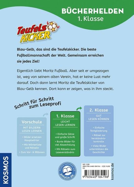 Produktbild: Teufelskicker, B&uuml;cherhelden 1. Klasse, Moritz macht das Spiel
