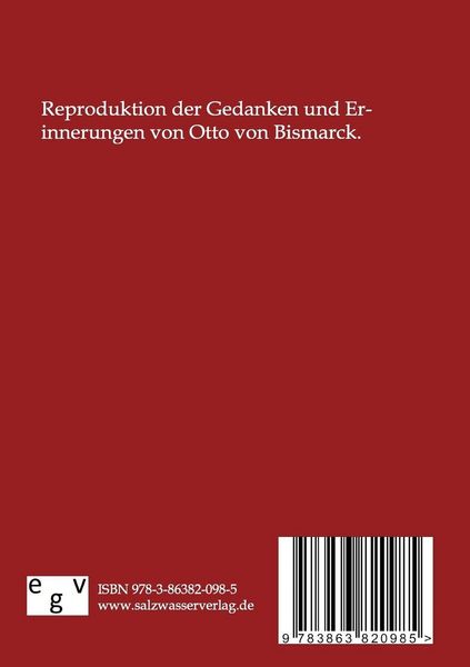 Produktbild: Gedanken und Erinnerungen