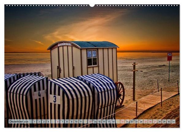Produktbild: Strandvergn&uuml;gen - an Nordsee und Ostsee (hochwertiger Premium Wandkalender 2026 DIN A2 quer), Kunstdruck in Hochglanz
