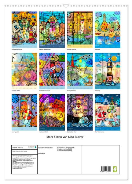 Produktbild: Meer f&uuml;hlen von Nico Bielow (Wandkalender 2026 DIN A2 hoch), CALVENDO Monatskalender
