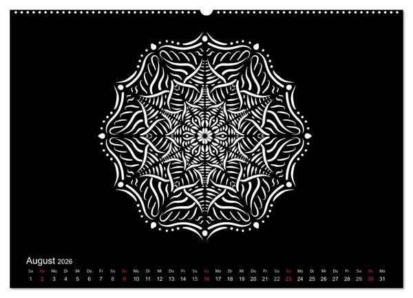 Produktbild: Entspannung und Ruhe durch Mandalas (hochwertiger Premium Wandkalender 2026 DIN A2 quer), Kunstdruck in Hochglanz