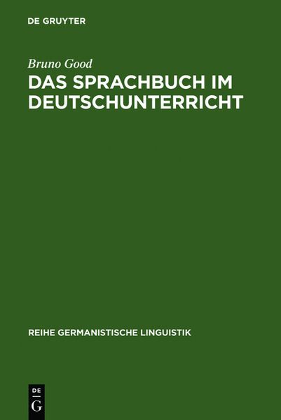 Produktbild: Das Sprachbuch im Deutschunterricht