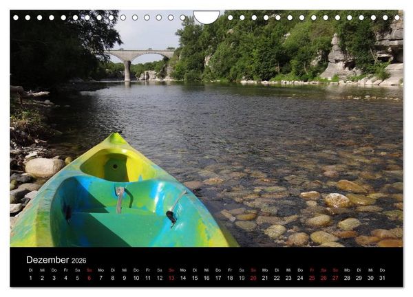 Produktbild: Ard&egrave;che &middot; Wandergebirge und Kajakschluchten in S&uuml;dfrankreich (Wandkalender 2026 DIN A4 quer), CALVENDO Monatskalender