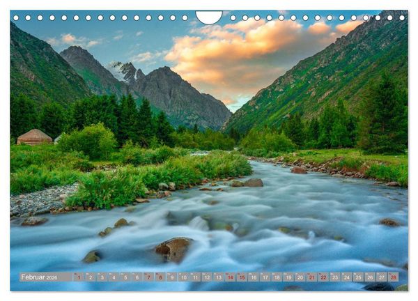 Produktbild: Kirgistan Bergparadies in Zentralasien (Wandkalender 2026 DIN A4 quer), CALVENDO Monatskalender