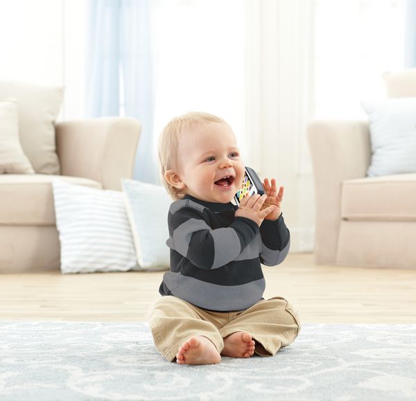 Produktbild: Fisher-Price Lernspa&szlig; Smartphone Musiklernspielzeug f&uuml;r Babys, grau, deutsche
