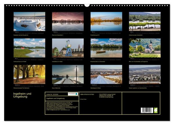 Produktbild: Ingelheim und Umgebung (Wandkalender 2026 DIN A2 quer), CALVENDO Monatskalender