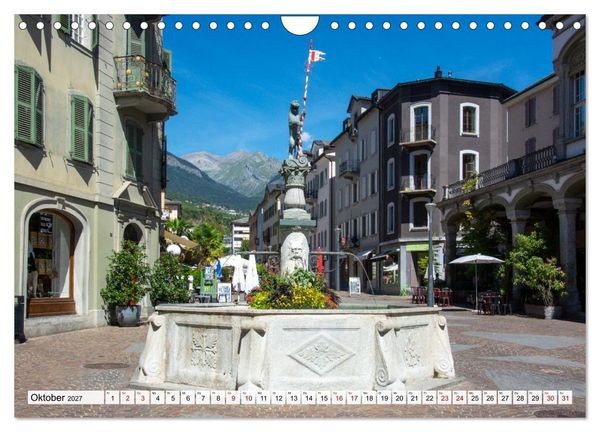 Produktbild: Sion im Wallis - zwischen Reben und Bergen (Wandkalender 2027 DIN A4 quer), CALVENDO Monatskalender