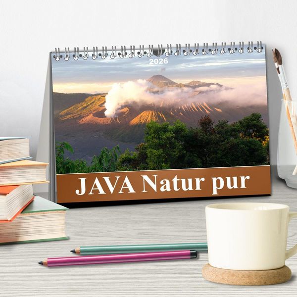 Produktbild: JAVA Natur pur (Tischkalender 2026 DIN A5 quer), CALVENDO Monatskalender