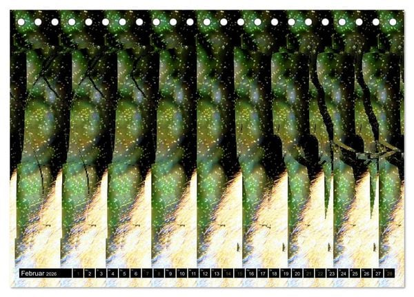 Produktbild: Magische Bilder - 3D Stereogramme (Tischkalender 2026 DIN A5 quer), CALVENDO Monatskalender