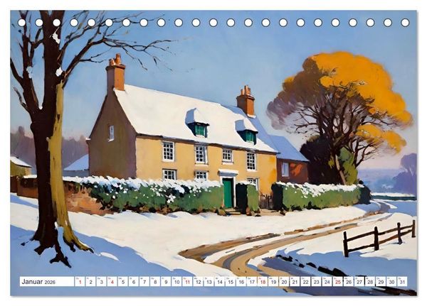Produktbild: Englische Cottages (Tischkalender 2026 DIN A5 quer), CALVENDO Monatskalender