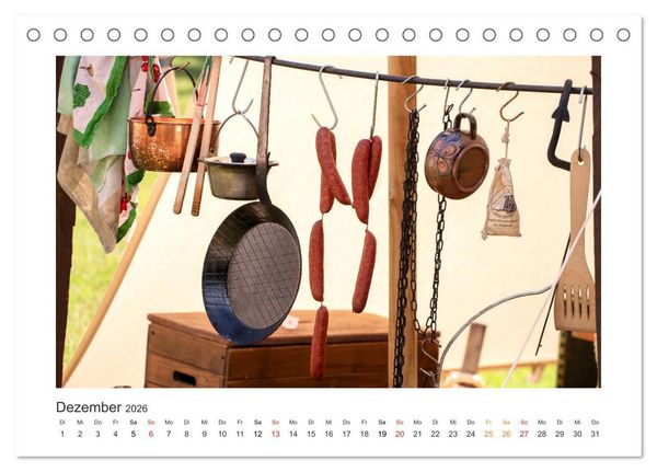 Produktbild: Mittelalter - Zeit unserer Ahnen (Tischkalender 2026 DIN A5 quer), CALVENDO Monatskalender