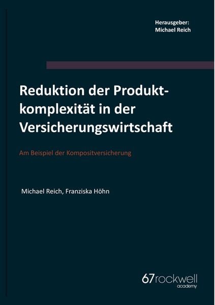 Produktbild: Reduktion der Produktkomplexit&auml;t in der Versicherungswirtschaft
