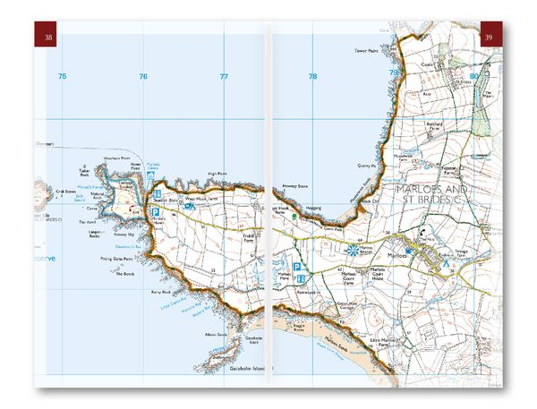 Produktbild: Pembrokeshire Coast Path Map Booklet