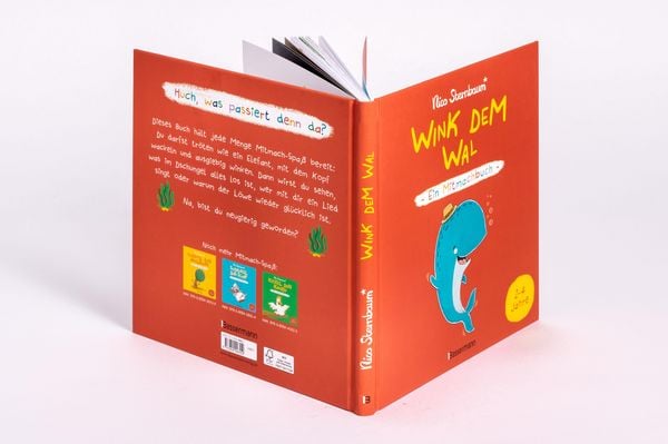 Produktbild: Wink dem Wal - Ein Mitmachbuch zum Sch&uuml;tteln, Schaukeln, Pusten, Klopfen und sehen, was dann passiert