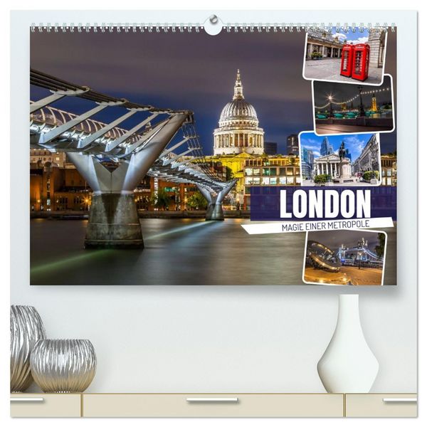 LONDON Magie einer Metropole (hochwertiger Premium Wandkalender 2026 DIN A2 quer), Kunstdruck in Hochglanz