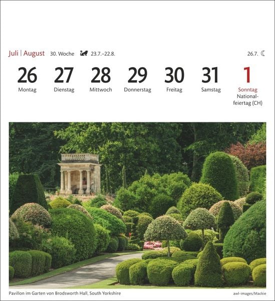 Produktbild: England Sehnsuchtskalender 2027 - Wochenkalender mit 53 Postkarten
