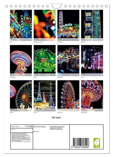 Produktbild: HH dom (Wandkalender 2026 DIN A4 hoch), CALVENDO Monatskalender