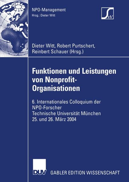 Produktbild: Funktionen und Leistungen von Nonprofit-Organisationen