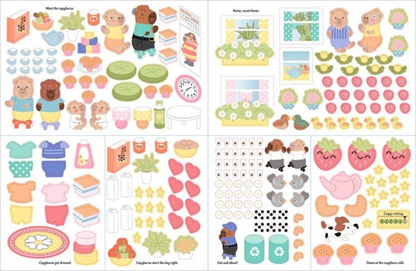Produktbild: Cutie Stickering #1 Capybara Cafe