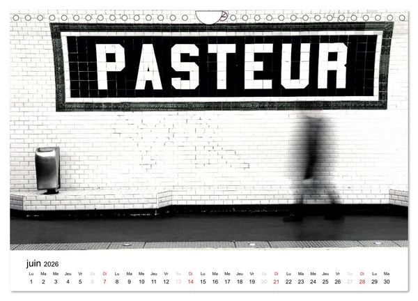 Produktbild: Paris M&eacute;tropolitain (Calendrier mural 2026 DIN A4 vertical), CALVENDO calendrier mensuel