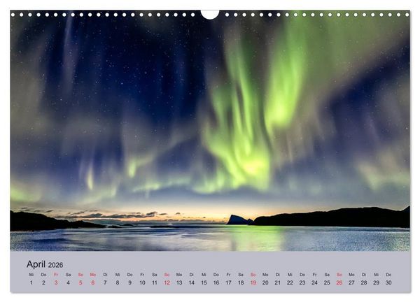 Produktbild: Norwegen - Mythos Nordlichter (Wandkalender 2026 DIN A3 quer), CALVENDO Monatskalender