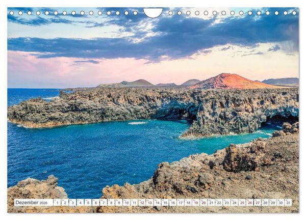 Produktbild: Lanzarote - Wo die Vulkane die Landschaft formten (Wandkalender 2026 DIN A4 quer), CALVENDO Monatskalender