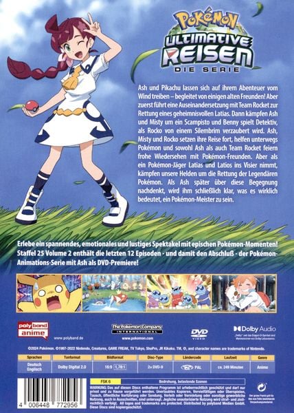Produktbild: Pok&eacute;mon Ultimative Reisen - Die Serie: Staffel 25 - Volume 2 [2 DVDs]