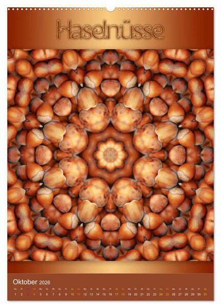 Produktbild: Kulinarische Mandalas (Wandkalender 2026 DIN A2 hoch), CALVENDO Monatskalender