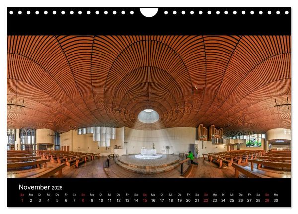 Produktbild: Kapellen, Kirchen und Kathedralen 2026 (Wandkalender 2026 DIN A4 quer), CALVENDO Monatskalender