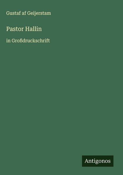 Produktbild: Pastor Hallin