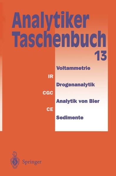 Analytiker-Taschenbuch, Taschenbuch von Helmut Günzler , A. Müfit Bahadir , Rolf Borsdorf , Klaus Danzer , Wilhelm Fresenius, Springer Berlin,