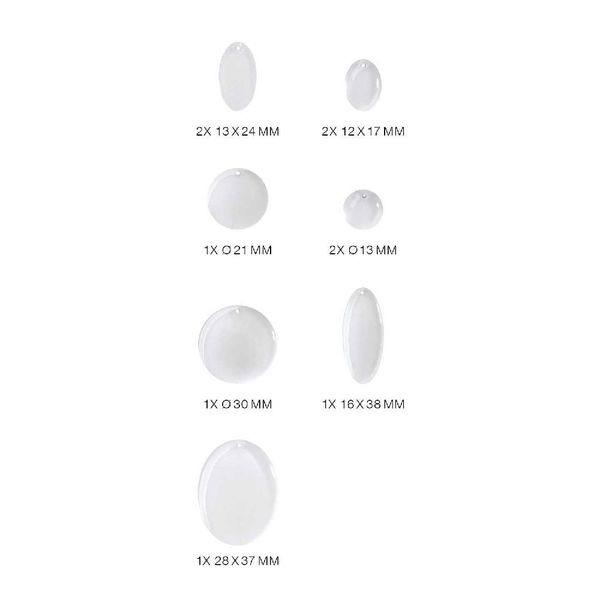 Produktbild: Silikon Gie&szlig;form Anh&auml;nger Rund / Au&szlig;enma&szlig; Silikonform 4 x 21,5 cm