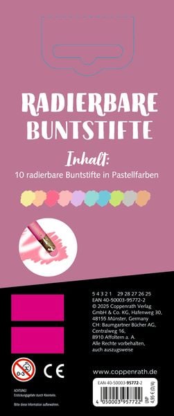 Produktbild: Radierbare Buntstifte Pastell
